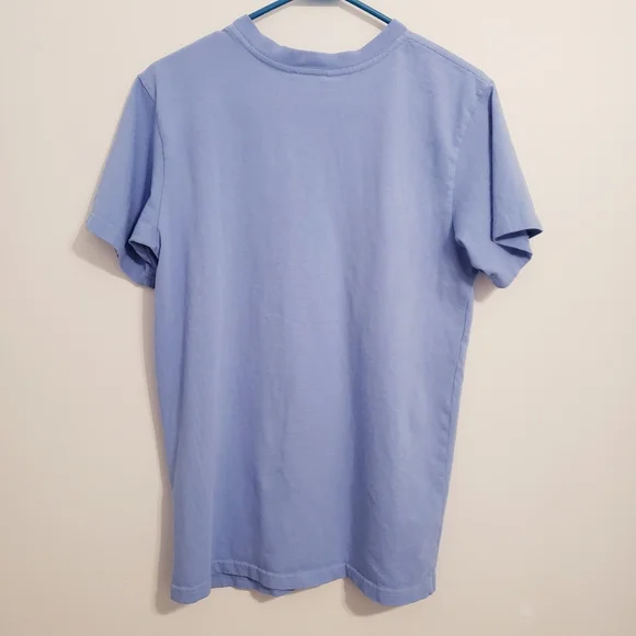 Jadelynn Brooke ‘My Happy Place’ Graphic Periwinkle V-Neck T-Shirt - Picture 3 of 6